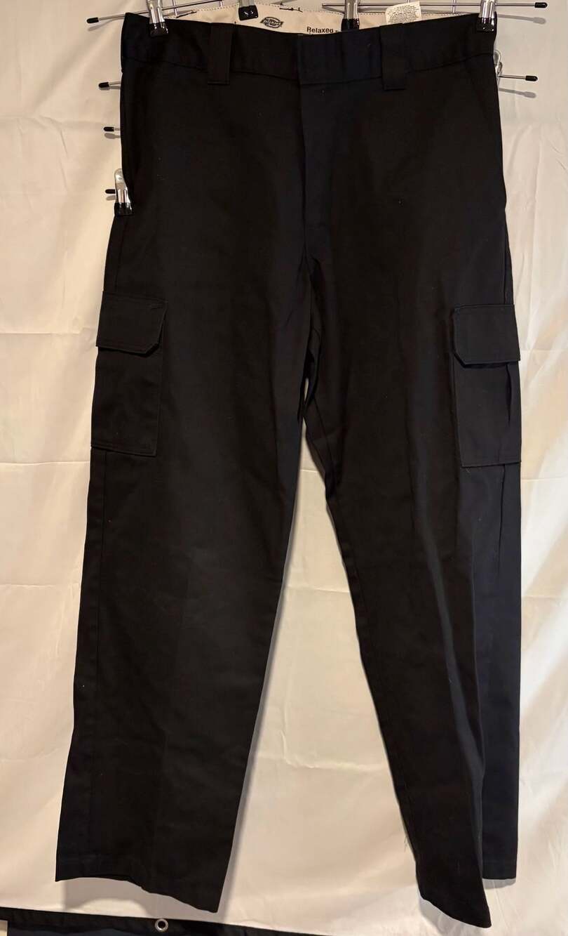 Dickies Relaxed Straight Cargo Pants Size 36x34 Black